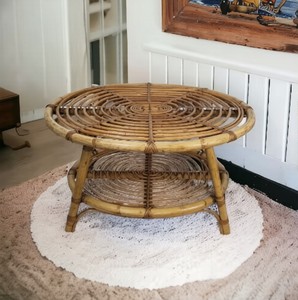 Mesa de Centro de Ratán Ecológica, Estilo Tropical para Exteriores, Diseño Moderno y Duradero para Patio o Balcón, Marca Ecológica - Product Image 5