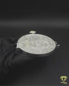 Collar de Plata con Diamante Cultivado en Laboratorio, Hecho a Mano y Personalizado, Estilo Hip Hop, Joyería de Lujo para Streetwear - Product Image 6