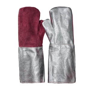 Guantes de Cuero Vacuno de Primera Calidad, Resistentes al Fuego, para Trabajo Pesado, Bomberos, Hornos, Panadería, Uso General - Product Image 5