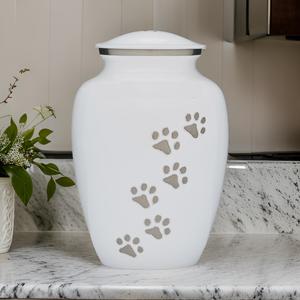 Ash Black Paw Engraved Dog Cat Ashes Pets Cremation Urn Keepsake Secured <b>Thread</b> <b>Lock</b> High Quality Pet Funeral Memorial Urns Jars - Product Image 6