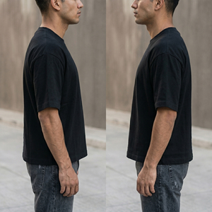 Gym Wear Boxy T Shirt Men Drop Shoulder O-Neck Boxy Tee Shirt Men's 100% Cotton Oversized Boxy <b>TShirts</b> Mens - Product Image 6