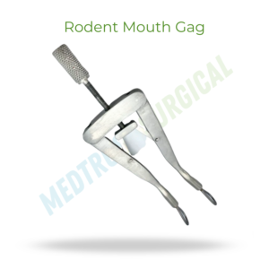 Medtrust Surgical Stainless Steel Rodent Mouth Gag Small Veterinary Surgical Instrument Animal Oral Examination <b>Tool</b> - Product Image 1