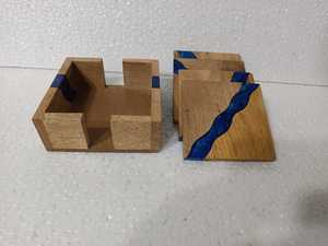 Sous-verres décoratifs en résine et bois pour designers d'intérieur – Modèles uniques pour la maison, l'hôtel et le bureau - Product Image 5