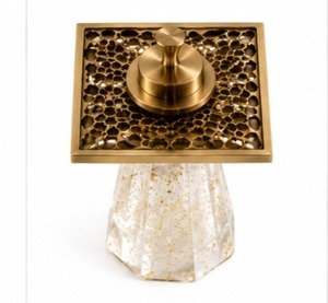 Brûleur d'encens en métal doré de luxe, base aspect cristal, écologique, pour usage religieux, porte-encens indien pour la maison et l'hôtel - Product Image 6