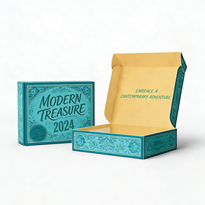 Muestras Gratis, Caja de Embalaje Plegable de Papel Biodegradable con Logotipo Personalizado para Envío de Ropa y Cosméticos - Product Image 3