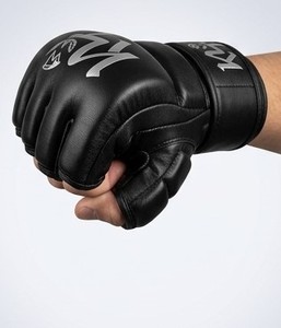 Gants de boxe demi-doigts en cuir PU respirants pour entraînement et sparring MMA, Muay Thai, Kickboxing toutes saisons KLTW INT'L KL-MMA-001 - Product Image 4