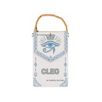 Sacs de téléphone portables personnalisés faits à la main avec perles, accessoires perlés sur mesure, pochettes pour téléphone portable inspirées de Hail Cleo Mardi Gras