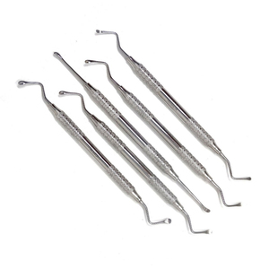 ชุดเครื่องมือขูดกระดูกแบบแมนนวล 6 ชิ้น ทำจากสแตนเลส ยี่ห้อ Bone Bridge Instruments รุ่น Lucas Curettes ชุดช้อนขูดกระดูก Hemingway สำหรับงานทันตกรรมในห้องปฏิบัติการ - Product Image 3