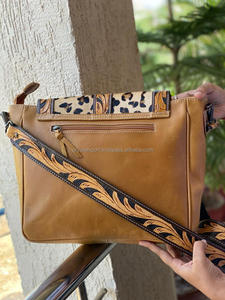 Sac à bandoulière en cuir à imprimé Animal de Style occidental, sac à main pour femmes, sac à main en cuir de vache pour filles - Product Image 5