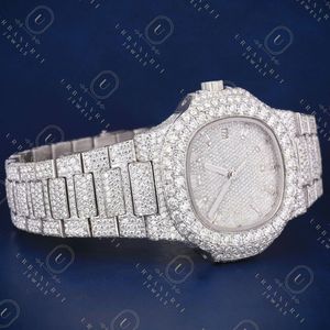 Reloj de Lujo Cuadrado de Cuarzo para Mujer, con Incrustaciones de Diamantes, Pantalla Analógica, Cierre Desplegable, 41 mm, en Acero Inoxidable - Product Image 4