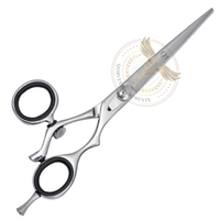 Ciseaux à cheveux légers pour droitiers QORVEX INSTRUMENTS QI-0-277 en acier inoxydable 6CR13 avec lame tranchante et double poignée pivotante