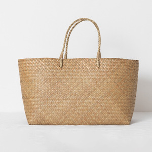 Bolsos de playa de verano, bolsos de paja, bolsos de hierba marina, bolsos de compras personalizados con logo, se acepta marca privada - Product Image 6