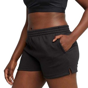 Shorts pour femmes en molleton français respirant, séchage rapide, coupe ajustée, style moto et biker, en laine/cachemire, teint sur mesure, pour toutes les saisons - Product Image 1