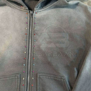 Sweat-shirts pour hommes avec strass, design personnalisé, vêtements d'hiver, usage extérieur, sweat-shirts décontractés pour hommes avec strass - Product Image 6