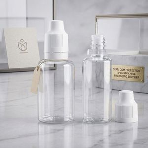 Botella cilíndrica transparente de PET de 10 ml con tapa a prueba de niños para gotas oftálmicas y reactivos, fabricada en Vietnam, OEM ODM - Product Image 5