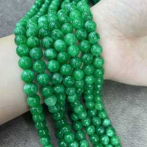 Gemas Sueltas de Jade Verde Natural de Malasia Zubeda, con Cambio de Color, para Pulseras, Collares, Fabricación de Joyería, Venta al Por Mayor, DIY - Product Image 3
