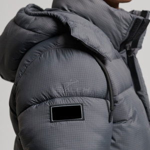 Stylish Long Puffer <b>Jacket</b> With Quilted Layers Warm Lining And Secure Front Closure For Winter Long Puffer <b>Jacket</b> - Product Image 4