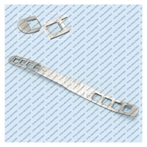 Espátulas Depresoras de Lengua Bruening de Alta Calidad, Acero Inoxidable, 19 cm, Retractor de Mejillas Fenestrado, Espátula Dental, Instrumentos ENT, CE - Product Image 1