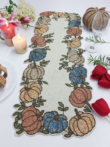 <b>Beaded</b> <b>Placemat</b> Handmade Luxury Dining Holiday Decor Customizable Design Durable Non-Slip MS Handicraft Unique Piece Custom - Product Image 3