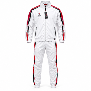 Conjunto Deportivo de Chaqueta y Pantalones Cortavientos para Hombre, Chaqueta Deportiva de Alto Rendimiento, Resistente al Viento, Tejido de Poliéster Ecológico de Secado Rápido - Product Image 1