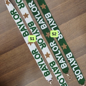 CRYSTAL CRAFT Sangle de sac en alliage de zinc, en tissu polyester, avec perles de verre brodées à la main, rouge, personnalisable en couleur et taille - Product Image 2