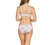 Ensemble bikini push-up tendance pour femme, imprimé plumes et cachemire, pailleté, rembourrage amovible, 2 pièces, lavé, écoresponsable - Grande Vente