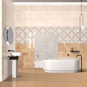 Azulejos de Cerámica de Alta Calidad 600x1200 con Diseño Continuo de Mármol para Revestimiento de Paredes Interiores Modernas - Product Image 1