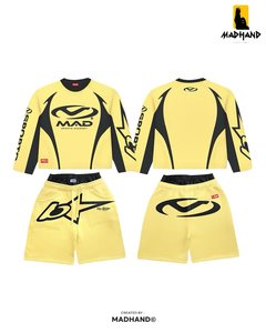Chándal personalizado color verde oliva lavado |   Sudadera Corta de Doble Manga |   Fabricante OEM de Conjuntos Deportivos con Efecto Ácido para Hombre, Estilo Urbano - Product Image 5