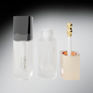 Envase de 30 ml para Base de Maquillaje, Color Oro/Plata Oxidado, Cabezal de Brocha de Aleación de Zinc, Brocha Metálica No Absorbente, Envase Cosmético Líquido - Product Image 2