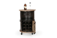 Barre ronde en fer et bois de petite taille, best-seller industriel