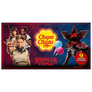Venta al por mayor de Chupaa Chupss STRANGER THINGS, paquete de piruletas de 4 sabores, 120 g cada una, en cajas de 72 unidades, distribuidores internacionales - Product Image 4