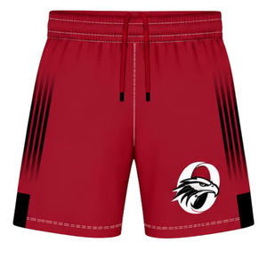 <b>Red</b> Maroon White Rugby <b>Shorts</b> Team Uniform Breathable Lightweight Custom Training Sportswear Athletic Performance <b>Shorts</b> - Product Image 1