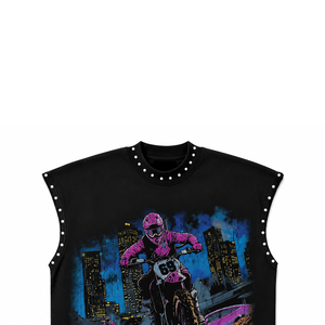 Camiseta sin mangas Glory con estampado personalizado, 100% algodón jersey, tela suave y transpirable, estilo vintage nuevo, para uso unisex. - Product Image 4