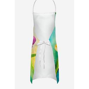 Unisex Large Multicolor Watercolor Orchids <b>Apron</b> <b>for</b> Kitchen Serving Baking Crafts Gardening <b>for</b> Adults-<b>Men</b> and Women - Product Image 4