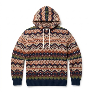 Sweat-shirt unisexe en molleton bouclette 100 % coton, coupe ample, style vintage, chaud et décontracté pour l'extérieur, idéal pour l'hiver – Vente en gros - Product Image 1