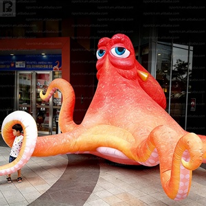 Atractivo <span class=keywords><strong>Pulpo</strong></span> Inflable <span class=keywords><strong>de</strong></span> Ocho Patas, Calamar Gigante <span class=keywords><strong>de</strong></span> Tela Oxford con Logotipo Personalizado, Escultura Marina para Decoración <span class=keywords><strong>de</strong></span> Festivales/Eventos/Zoológicos - Product Image 1
