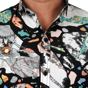 Chemises Hawaïennes Florales Décontractées pour Hommes – Hauts de Plage Boutonnés Anti-Plis Imprimés par Sublimation Respirants Séchage Rapide Écologiques - Product Image 6