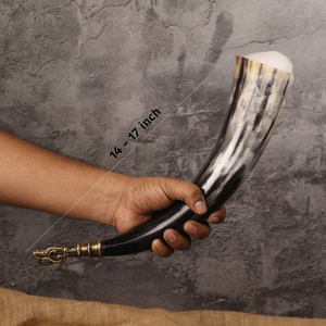 Cuerno Vikingo para Beber, Hecho a Mano con Materiales Orgánicos, Estilo Animal, Ecológico, Regalo de Navidad - Product Image 3