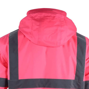 Top Selling High Visibility Reflective Winter Safety <b>Jacket</b> High Quality Polyester and Nylon OEM Design Wholesale - Product Image 3