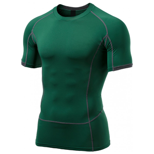 Camiseta Deportiva de Compresión de Manga Corta para Hombre, de Secado Rápido, Spandex y Poliéster, para Entrenamiento Físico - Product Image 3