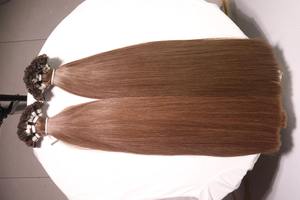 Flat Tip Straight Hair Extensions Vietnamese Remy Hair 100% Warm Chestnut <b>Brown</b> <b>Medium</b> <b>Brown</b> (#6) Double Drawn Ends Machine - Product Image 5