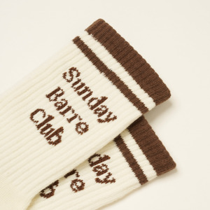 Custom Logo Sunday Barre Club Non-Slip Crew <b>Socks</b> Yoga Anti-Slip Jacquard Print - Product Image 2