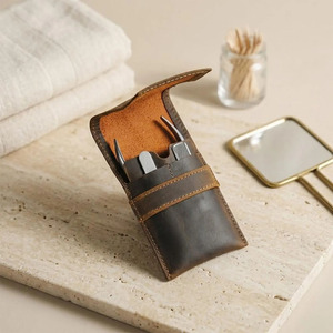 Bolsa de herramientas de cuero genuino para clavos, soporte resistente para herramientas de carpintero, soporte para cierres, presilla para martillo, para obra de construcción, en venta - Product Image 1