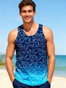 Nueva llegada, camiseta sin mangas personalizada para hombre, talla grande, transpirable, cómoda, para gimnasio, hecha de algodón, camisetas sin mangas personalizadas para hombre - Product Image 2