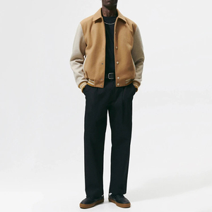 Vestes de baseball vintage personnalisées avec logo brodé sur les manches, style streetwear, pour hommes, streetwear - Product Image 3