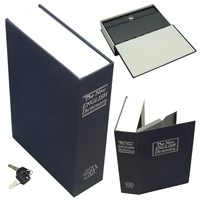 Coffre-fort secret portable antivol pour la maison, petit coffre-fort pour argent et objets de valeur avec serrure à clé