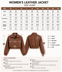 <b>Women's</b> Cropped Sheep Skin Leather <b>Jacket</b> <b>Cargo</b> Pocket Bomber Style Zip up Coat Brown & Black Winter Windproof - Product Image 6