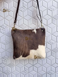 Sac à main élégant en cuir de vachette à poils, fait main, multi-usages, pour femme, idéal comme cadeau - Product Image 2