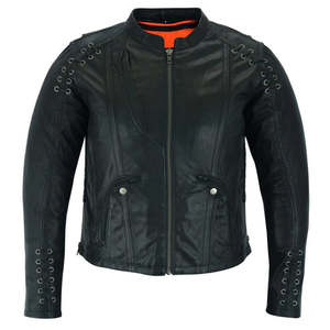 Chaqueta Thunder Rider de Manga Larga Personalizada para Hombre, Estilo Europeo y Americano, Chaqueta de Cuero Estilo Punk con Cuello Alto para Hombre - Product Image 1