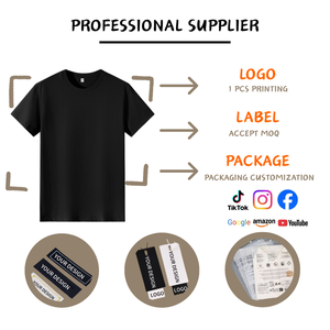 Camiseta Casual de Algodón Tejido 220GSM para Hombre, Fresca, Antiarrugas, Antipilling, de Verano, Color Liso, de Alta Densidad, Holgada - Product Image 2